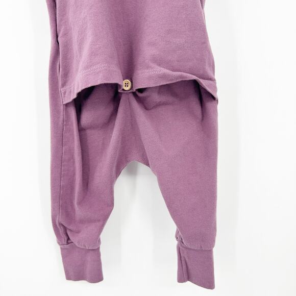 Elephant Moon Baby Girls Organic Cotton Button‎ Back Dungaree One Piece 6-12M - Picture 7 of 8